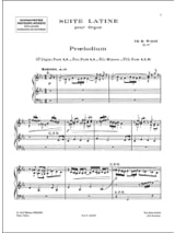 Suite Latine Opus 86 - WIDOR - Partition - Orgue